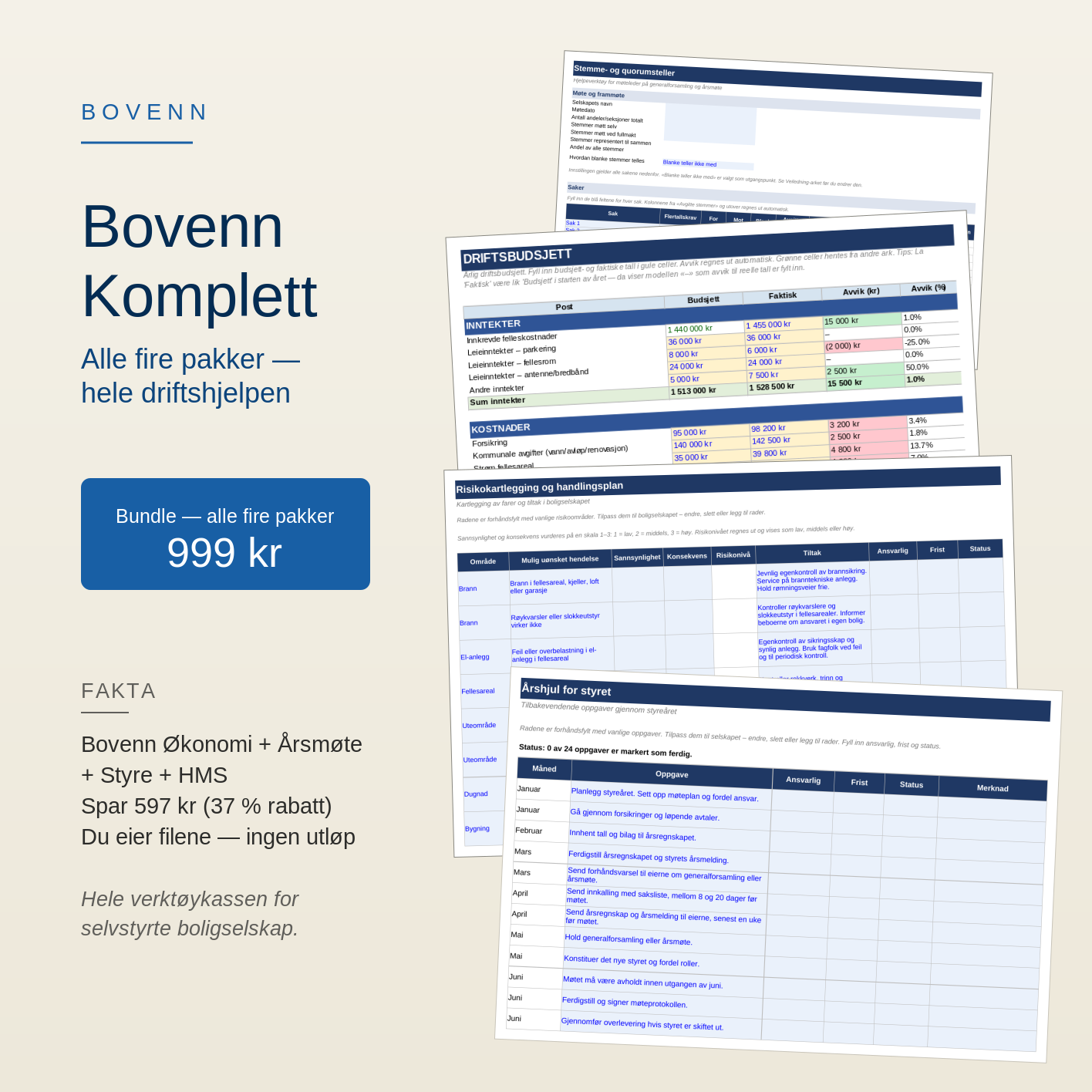 Skjermbilde av Bovenn Komplett-pakken